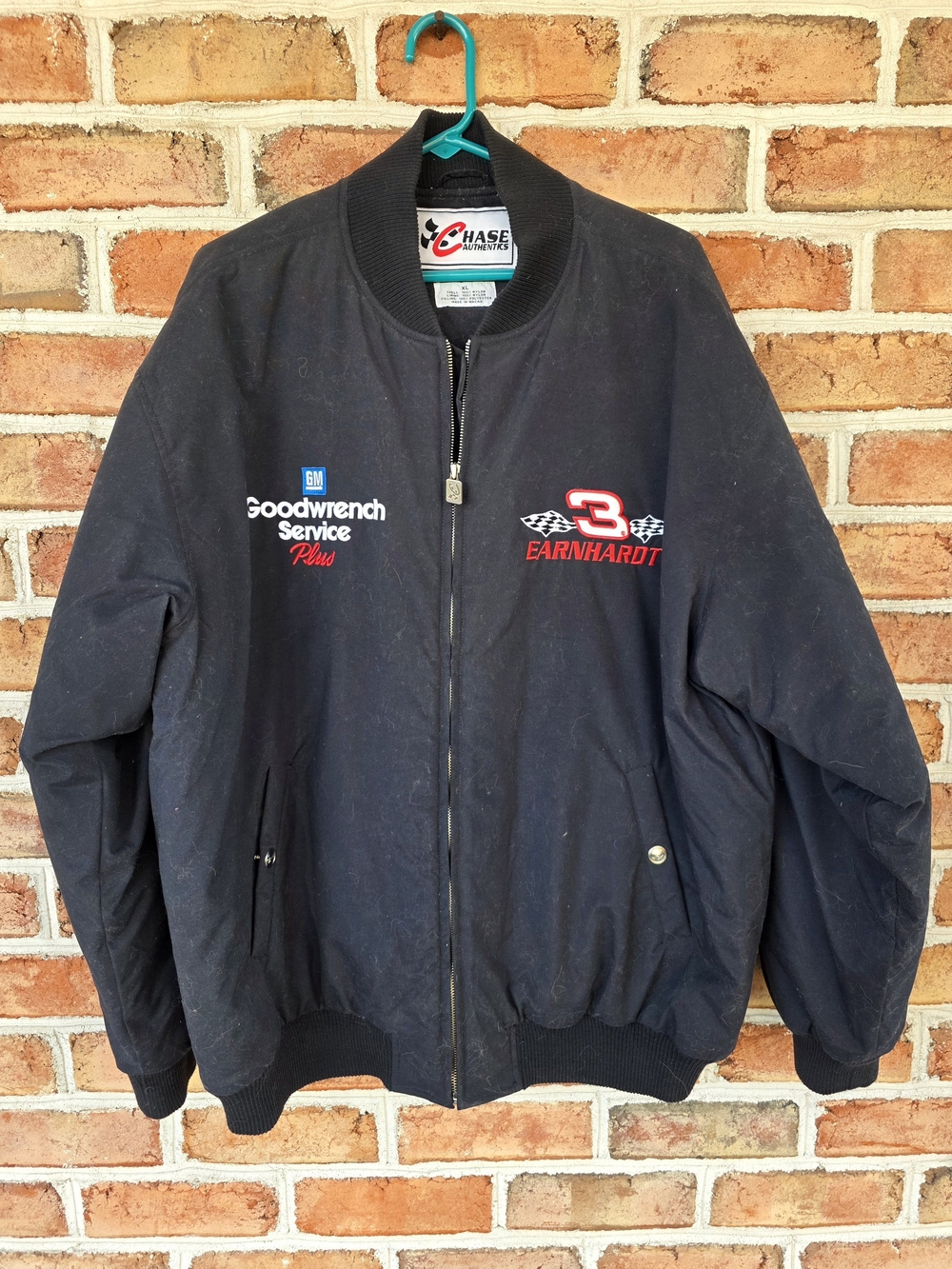 Chase Authentics Black Earnhardt #3 Racing Bomber Jacket